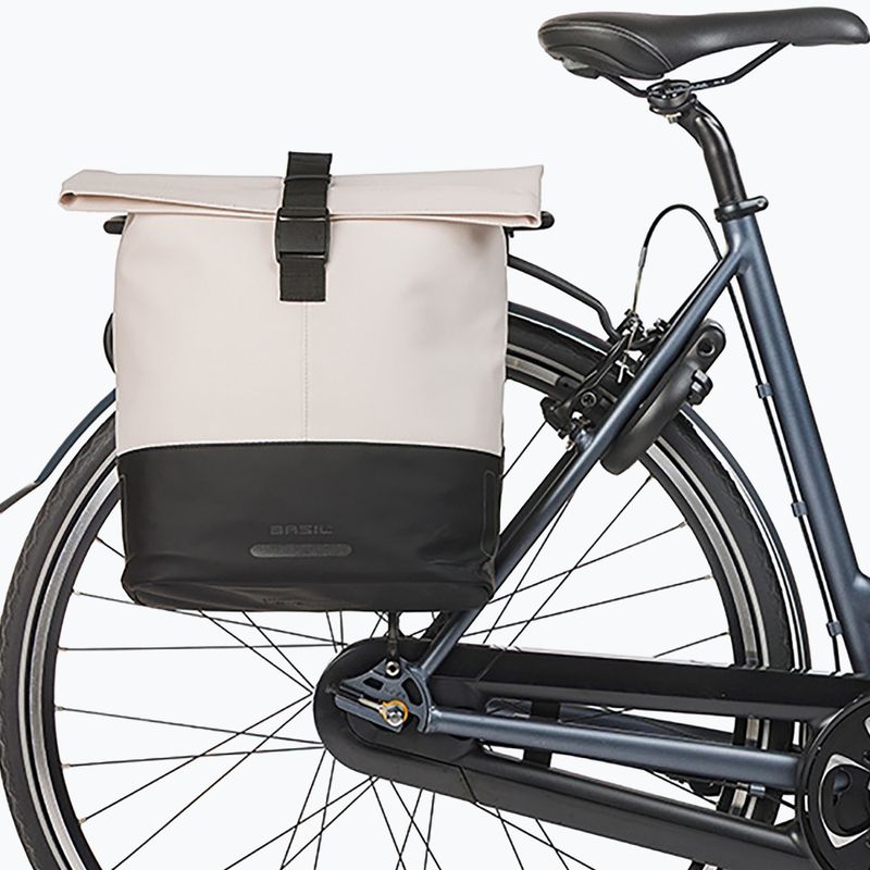 Kerékpártáska Basil Cove Double Pannier Bag 32 l off white/black 6