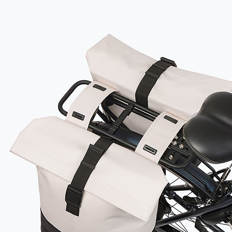 Kerékpártáska Basil Cove Double Pannier Bag 32 l off white/black 7