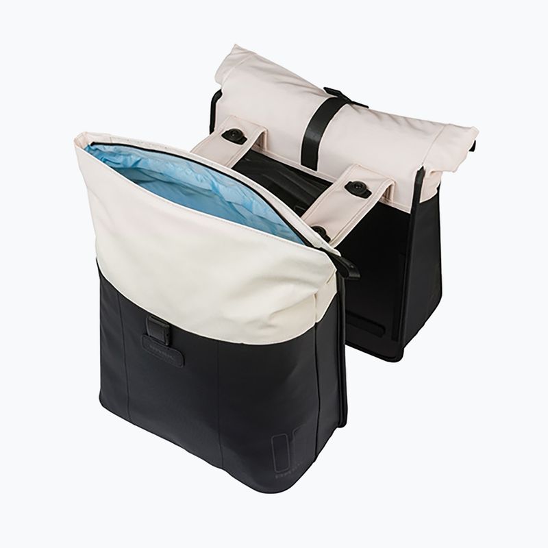 Kerékpártáska Basil Vive Double Pannier Bag MIK 35 l off white/black 4