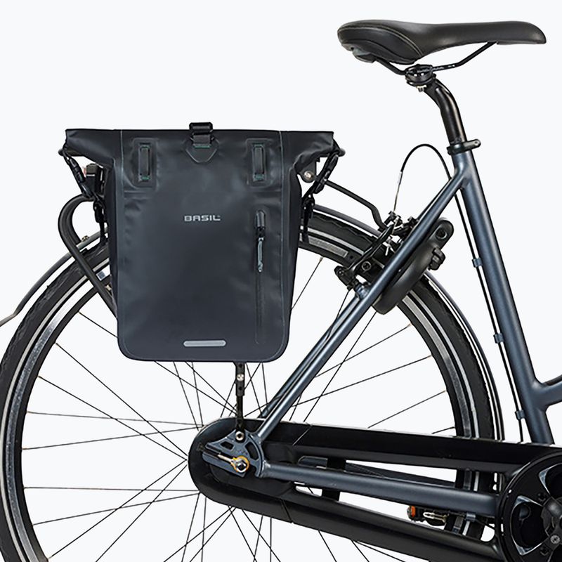 Kerékpáros táska Basil Rivo M Single Bag MIK Hooks 12-15 l black 5