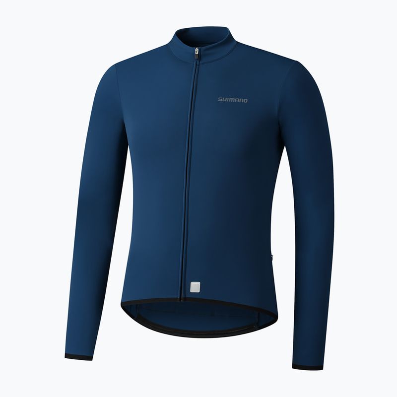 Férfi Shimano Vertex Thermal LS Jersey kerékpáros melegítő felső kék PCWJSPWUE13MD2705 5