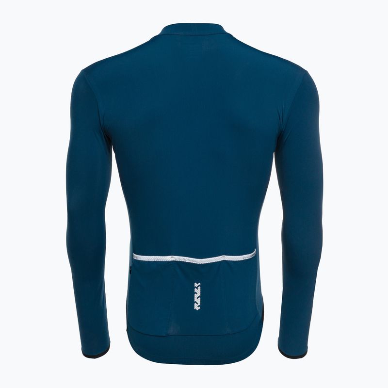 Férfi Shimano Vertex Thermal LS Jersey kerékpáros melegítő felső kék PCWJSPWUE13MD2705 2
