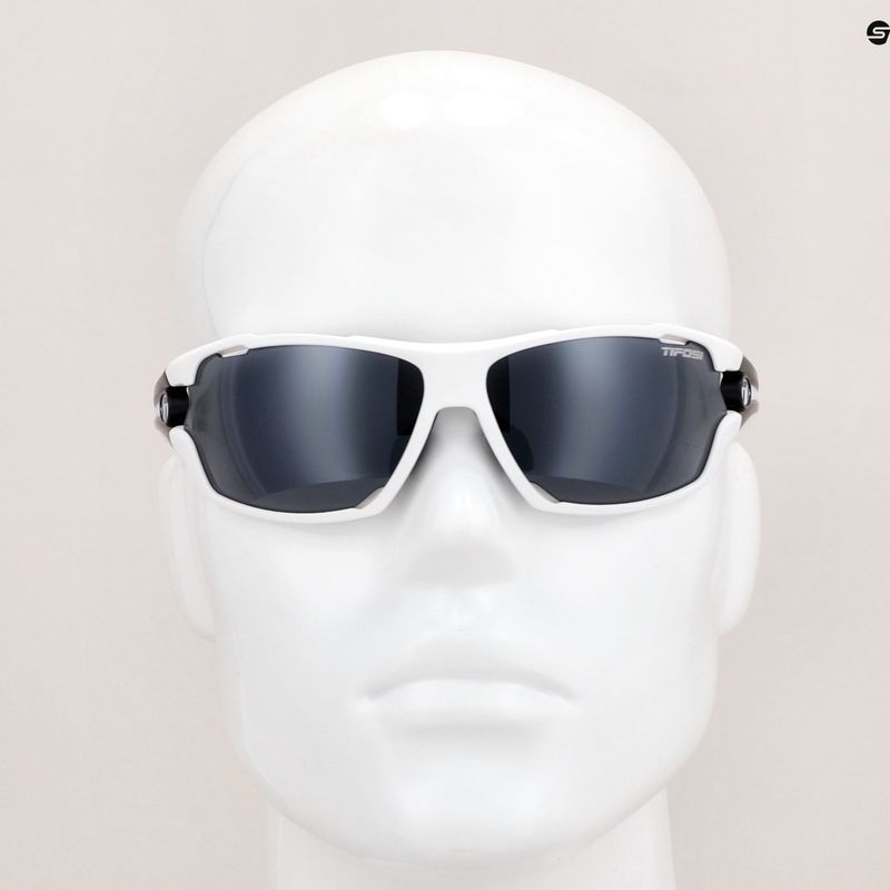 Tifosi Amok fehér/fekete/fekete/füst/vörös kerékpáros szemüveg 7