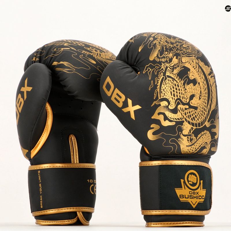 DBX BUSHIDO "Gold Dragon" bokszkesztyűk arany/fekete 10