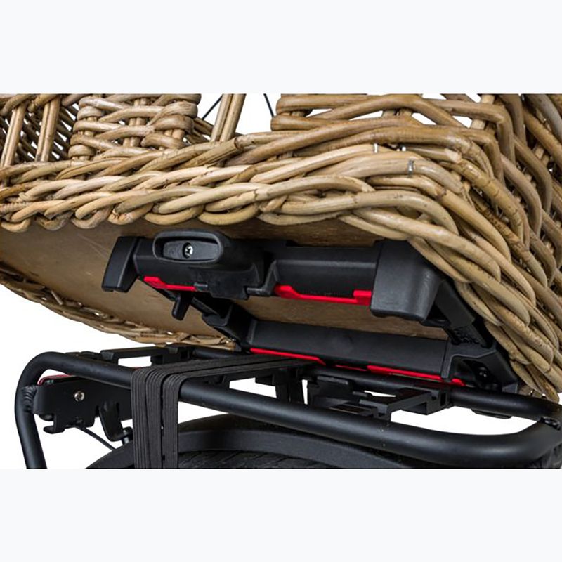 FastRider Jale Rattan kutya hátsó kerékpárkosár Klickfix 57 l naturel 11