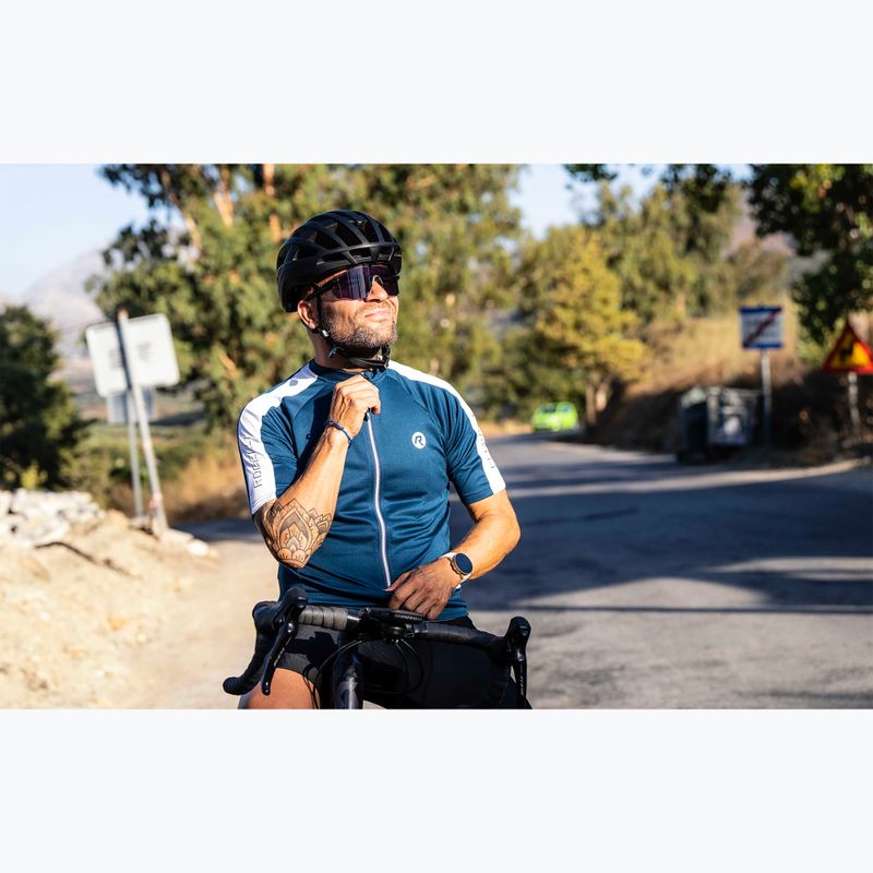 Férfi kerékpáros póló Rogelli Explore blue/white 6