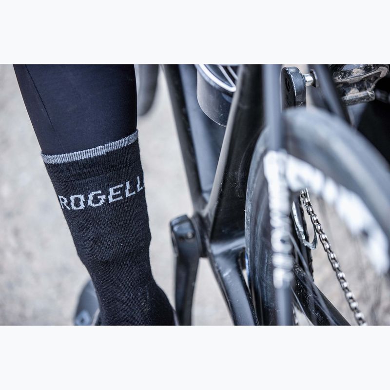 Kerékpáros zokni Rogelli Wool Wintersocks black 5