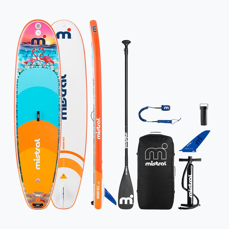 Mistral Aruba SUP deszka 10'6" kék/narancs/rózsaszín