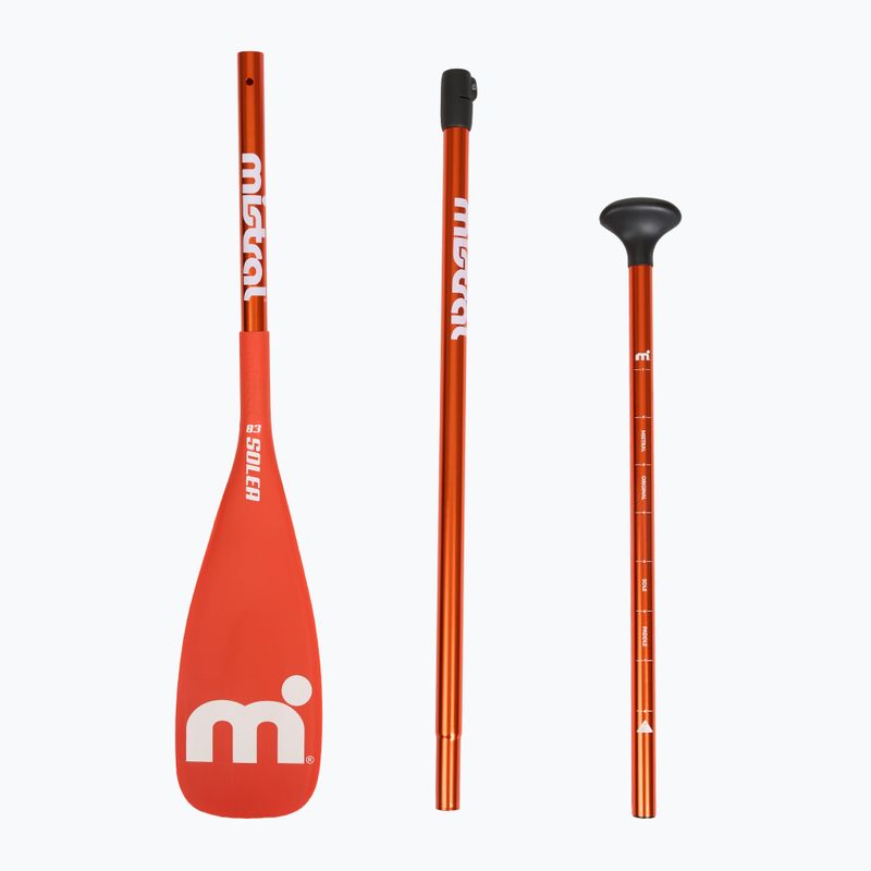 Evező SUP 3-częściowe Mistral Solea Alu orange 3