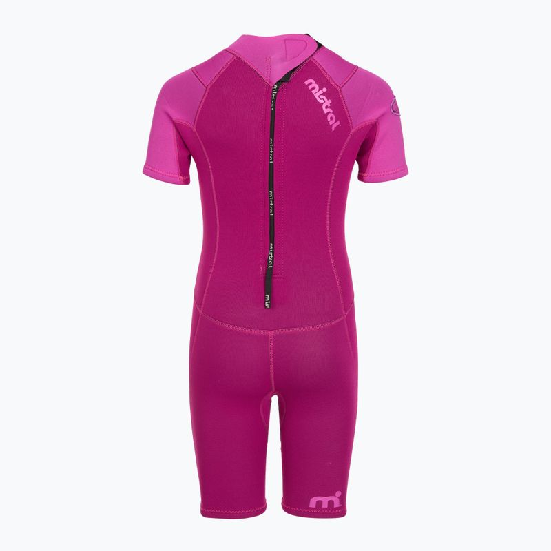Gyerek úszóruha Mistral Breeze 76 2,5/2mm Kids Shorty pink 3