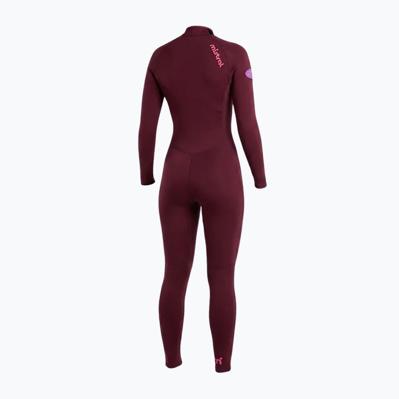 Női úszóruha Mistral Sirocco 2,5/2mm Ladies Front Zip burgundy 2