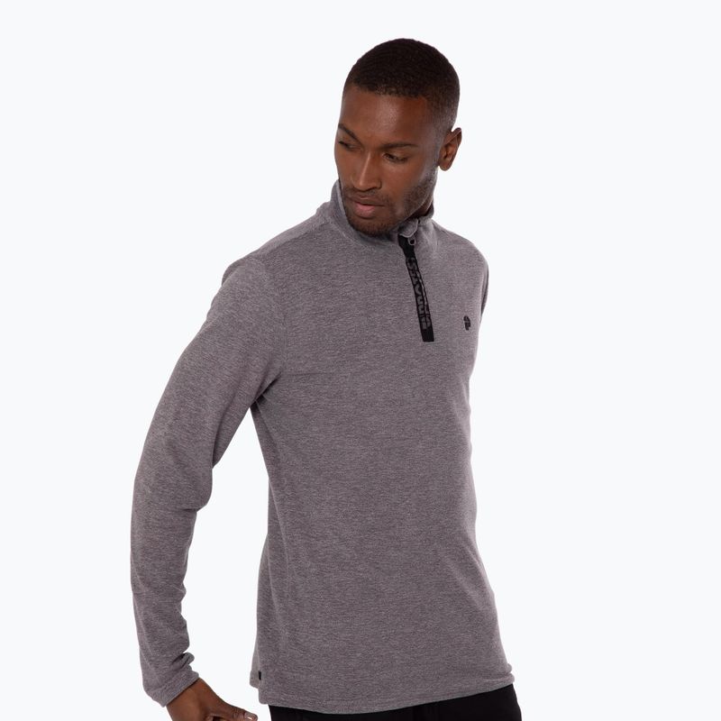 Férfi polár pulóver Protest Perfectym 1/4 Zip Active dark grey melee 4