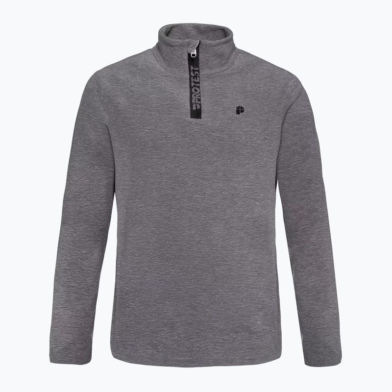 Férfi polár pulóver Protest Perfectym 1/4 Zip Active dark grey melee 6