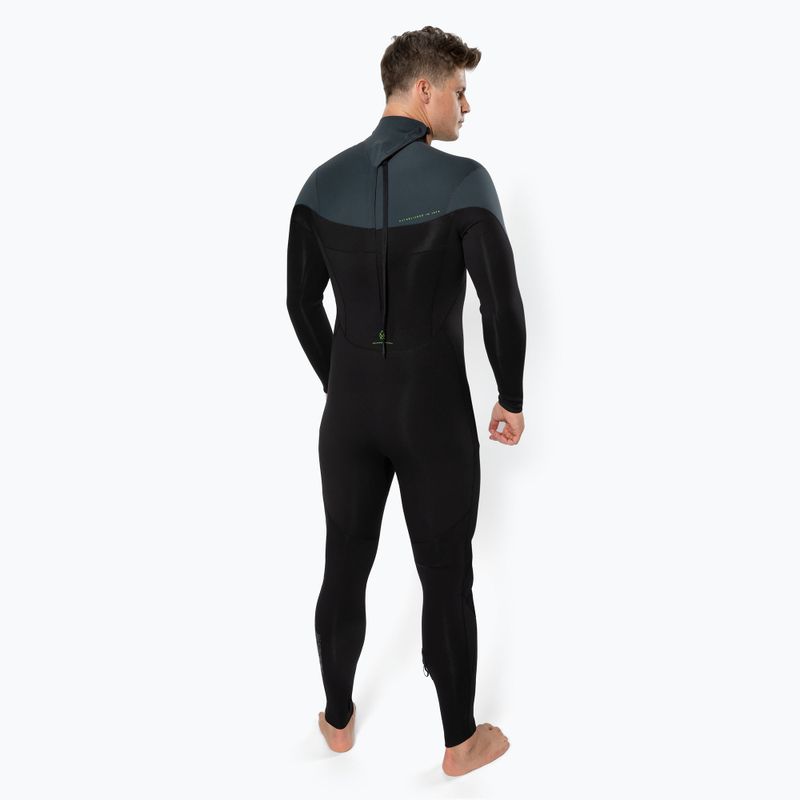Férfi JOBE Yukon Fullsuit Backzip 4/3mm fekete 303522004-2XL 2