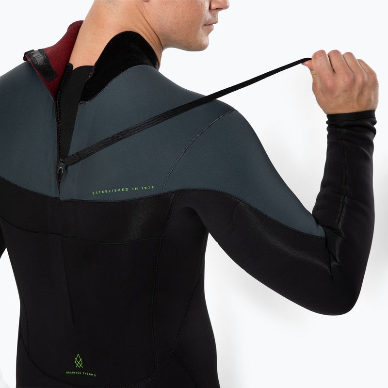 Férfi JOBE Yukon Fullsuit Backzip 4/3mm fekete 303522004-2XL 3