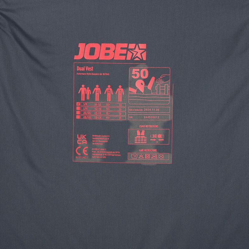 JOBE Dual Life Vest fekete biztonsági mellény 5