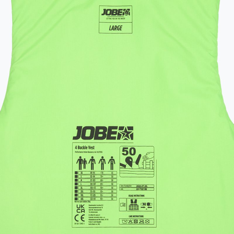 JOBE 4 csatos rögzítő mellény lime 5