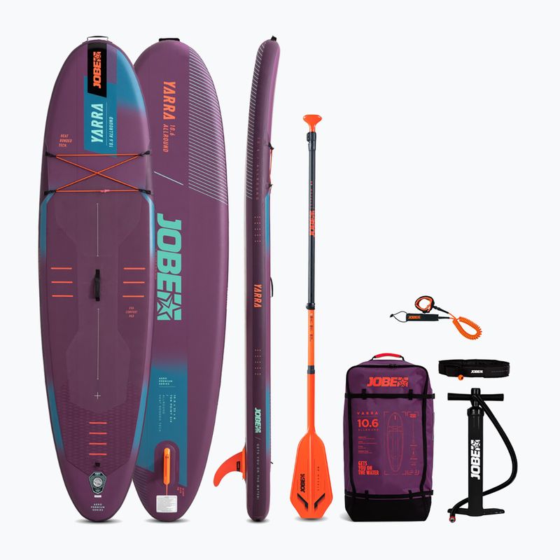 JOBE Aero Yarra SUP Board csomag 10'6" naplemente lila 3