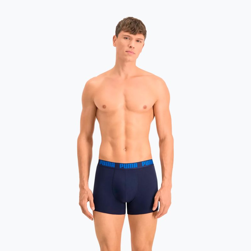 Férfi boxeralsó PUMA Heritage Stripe 2db blue 7