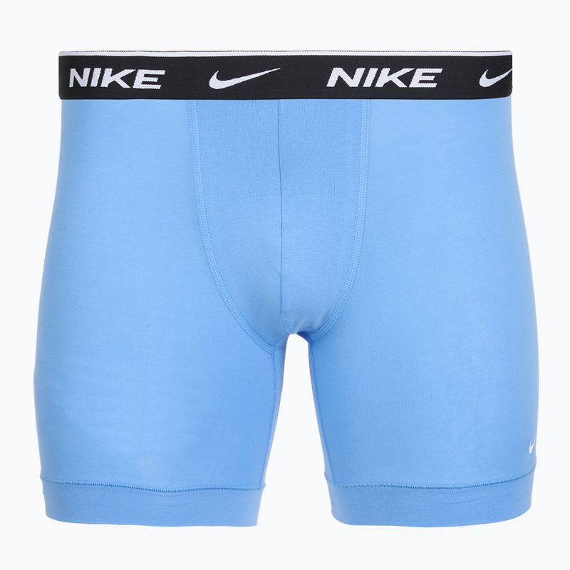 Férfi boxeralsók Nike Everyday Cotton Stretch 3 pairs swoosh print/grey/university blue 2