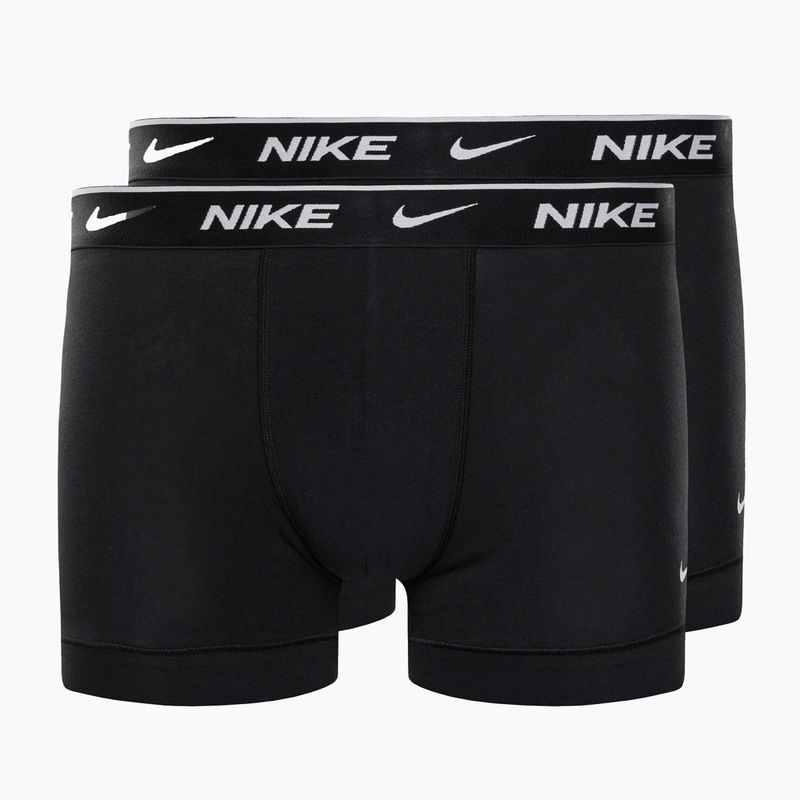 Férfi boxeralsó Nike Everyday Cotton Stretch Trunk 2Pk IEV fekete