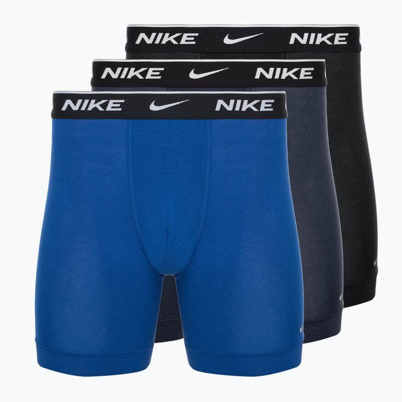 Nike Everyday Cotton Stretch férfi boxeralsó 3 pár obszidián/game royal/fekete