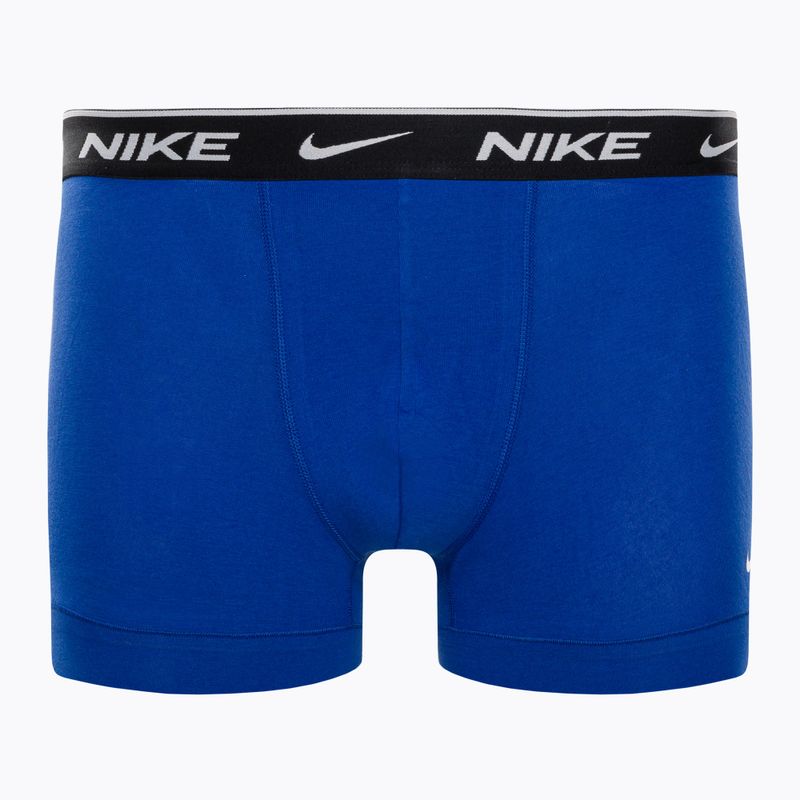 Férfi boxeralsó Nike Everyday Cotton Stretch Trunk 3Pk UB1 obszidián / játék királyi / fekete 8