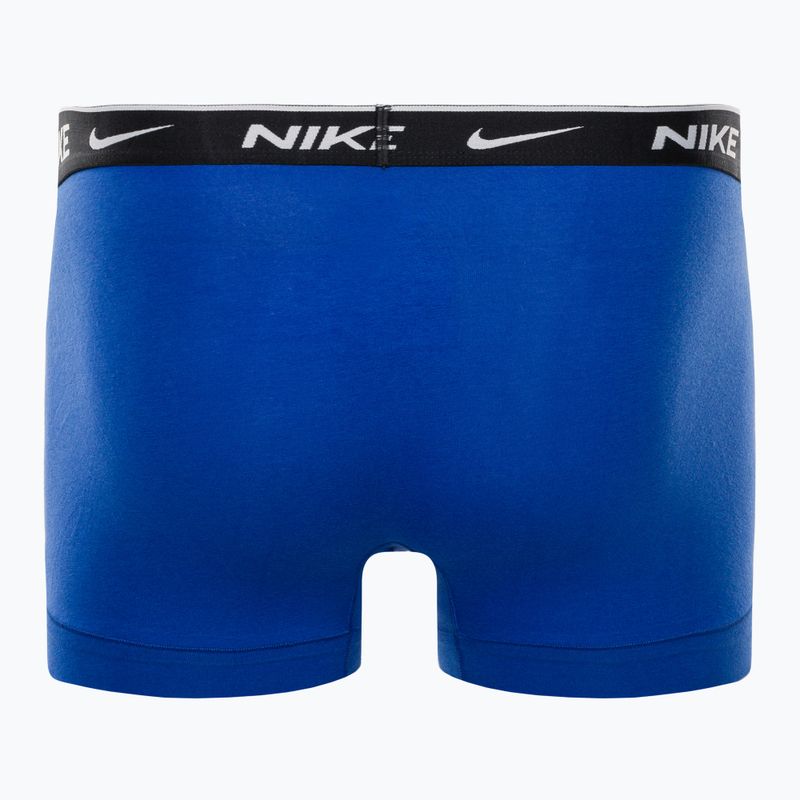 Férfi boxeralsó Nike Everyday Cotton Stretch Trunk 2Pk IEV obszidián/királyi játék 3