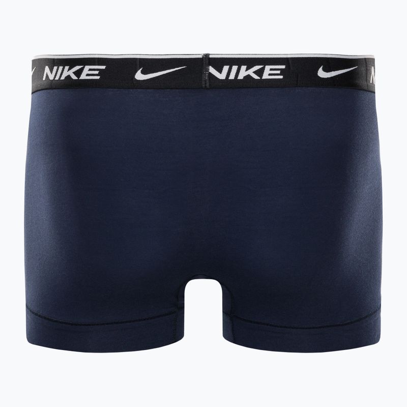 Férfi boxeralsó Nike Everyday Cotton Stretch Trunk 2Pk IEV obszidián/királyi játék 6