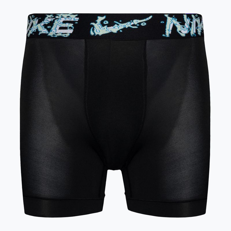 Nike Dri-Fit Essential Micro Boxer Brief 3 db férfi boxeralsó black/green/blue 4