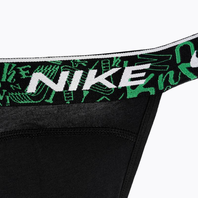 Férfi alsó Nike Dri-FIT Everyday Cotton Stretch Jock Strap 3 darab black/red/aquarius blue/stadium green 3