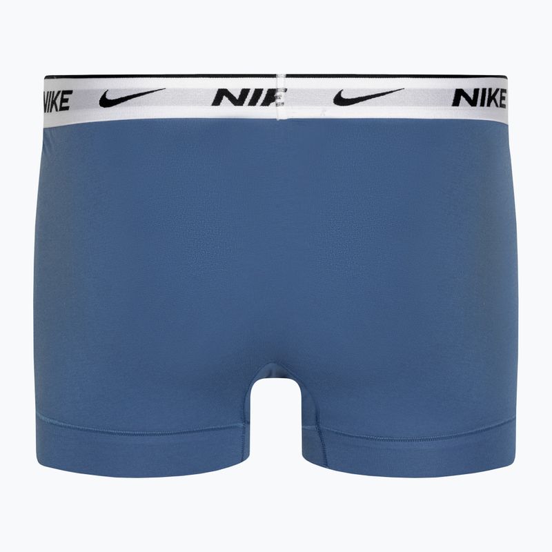 Férfi boxeralsó Nike Everyday Cotton Stretch Trunk 3 darab star blue/wolf grey/black white 3