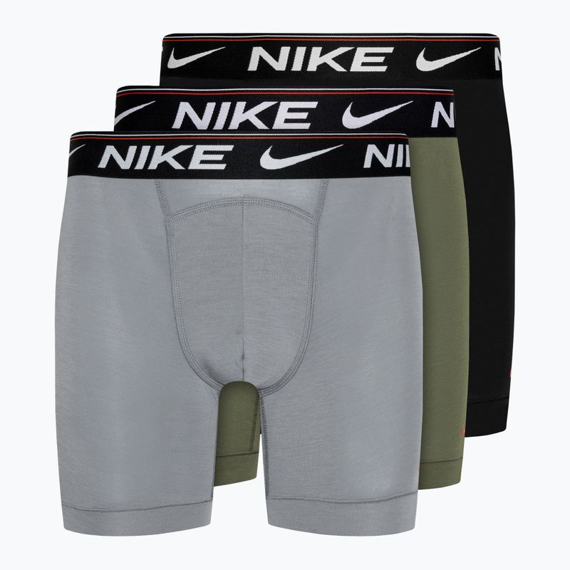 Férfi boxeralsó Nike Dri-FIT Ultra Comfort Brief 3 darab cool grey/medium olive/black