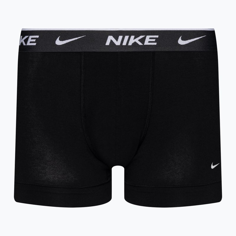 Nike Everyday Cotton Stretch Trunk 3 db férfi boxeralsó black/violet/orange 2