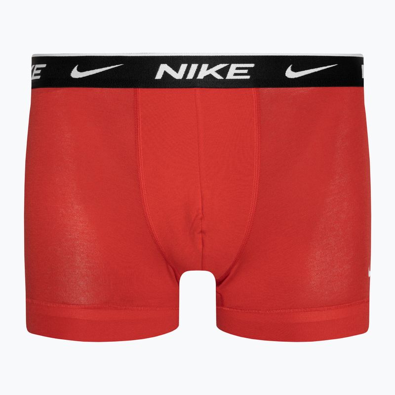 Férfi boxeralsó Nike Everyday Cotton Stretch Trunk 3 darab aquarius blue lg print/grey/uni red 6