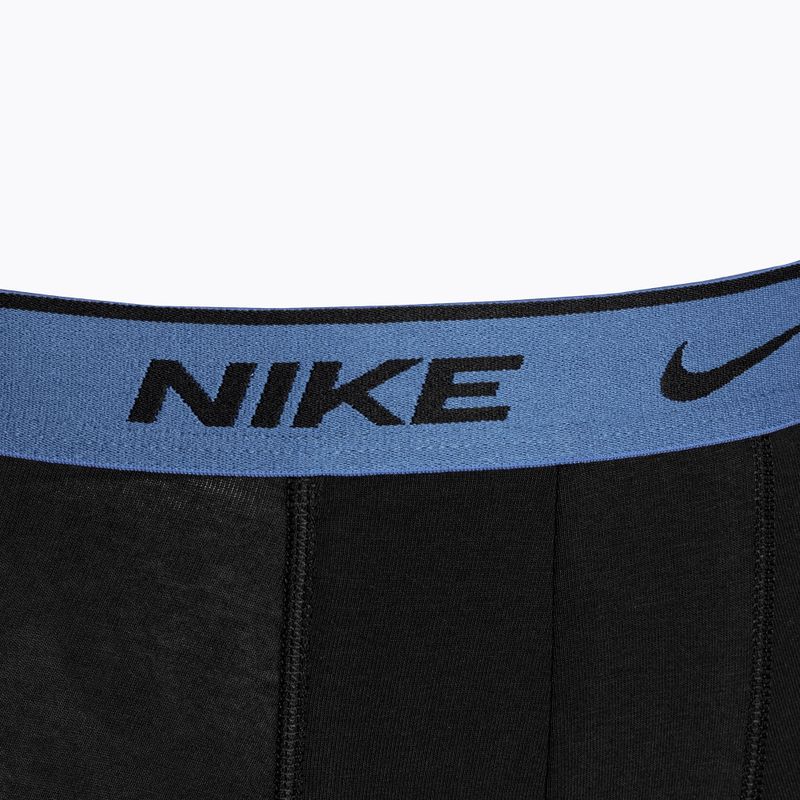 Férfi boxeralsó Nike Everyday Cotton Stretch Trunk 3 darab black/blue/fuchsia/orange 5