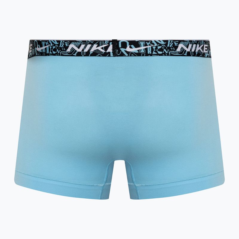 Férfi boxeralsó Nike Everyday Cotton Stretch Trunk 3 darab red/aquarius blue/stadium green 5