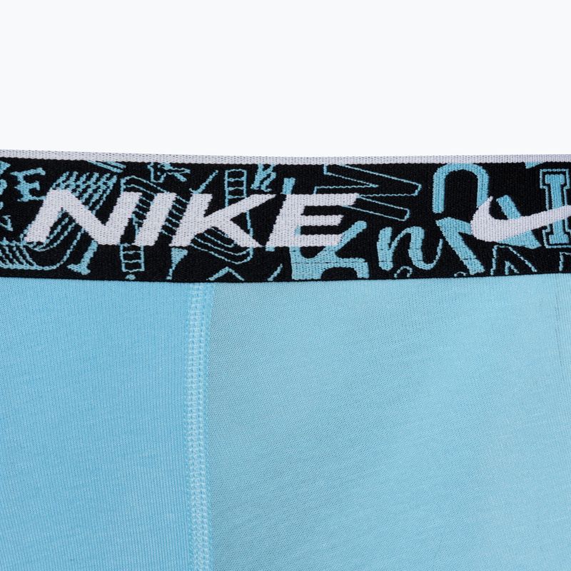 Férfi boxeralsó Nike Everyday Cotton Stretch Trunk 3 darab red/aquarius blue/stadium green 7