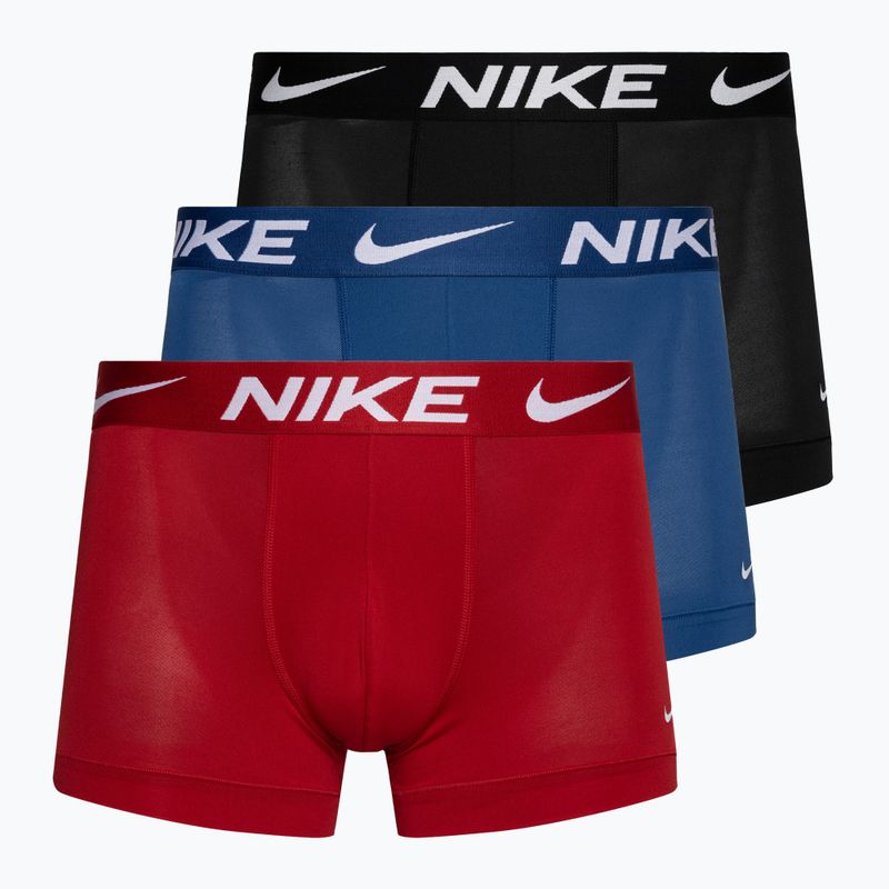 Nike Dri-Fit Essential Micro Trunk boxeralsó 3 db férfi boxeralsó black/red/blue