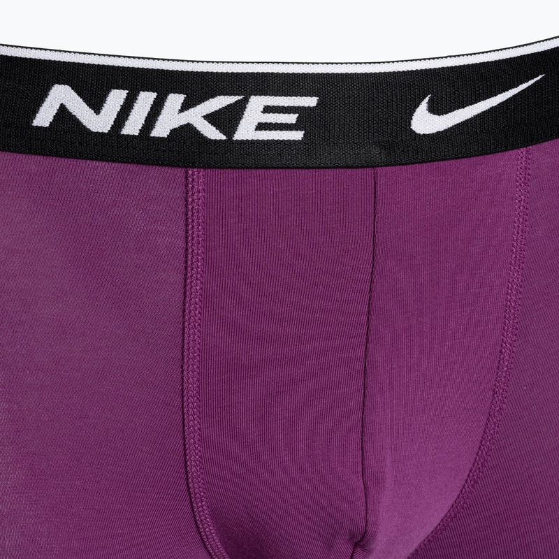 Nike Everyday Cotton Stretch Trunk 3 db férfi boxeralsó green/violet/blue 6