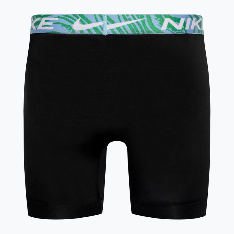 Férfi boxeralsó Nike Dri-Fit Essential Micro Boxer Brief 3 darab black/aquarius bleu/laser fuchsia/grey 3