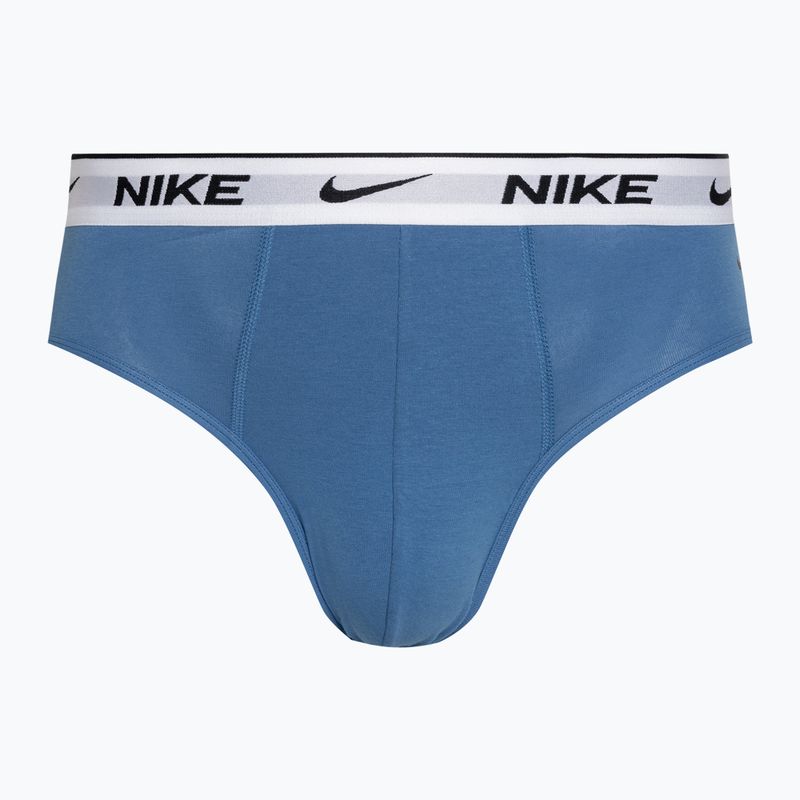 Férfi alsó Nike Everyday Cotton Stretch Brief 3 darab star blue/wolf grey/black white 2