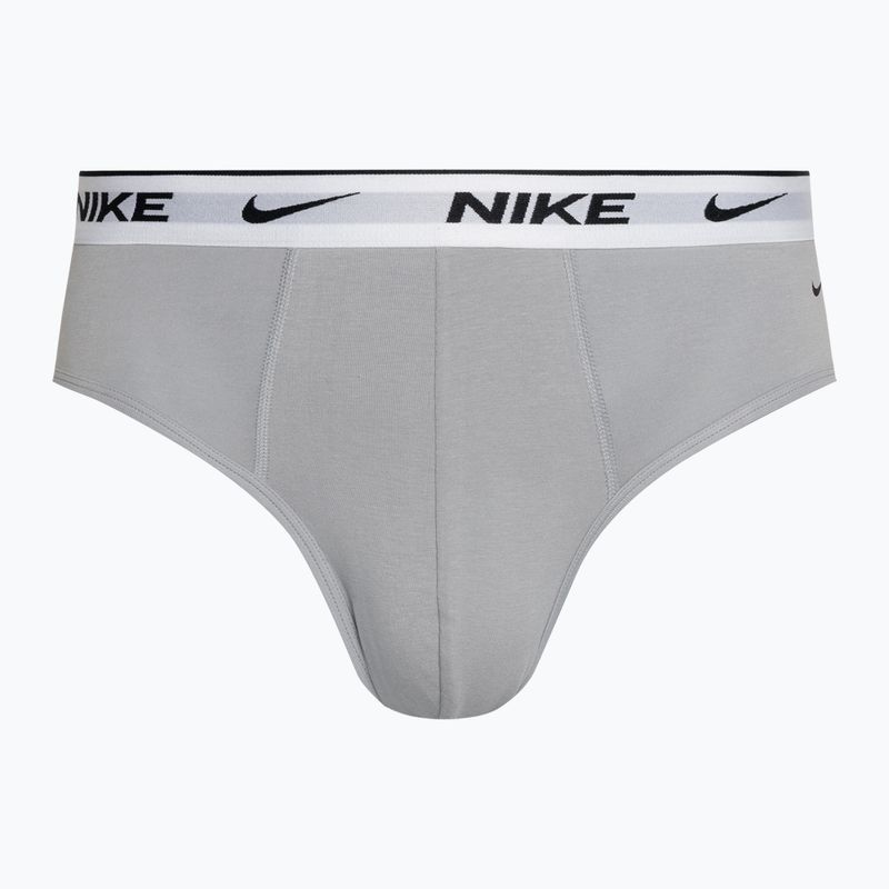 Férfi alsó Nike Everyday Cotton Stretch Brief 3 darab star blue/wolf grey/black white 3