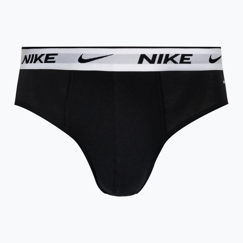Férfi alsó Nike Everyday Cotton Stretch Brief 3 darab star blue/wolf grey/black white 4