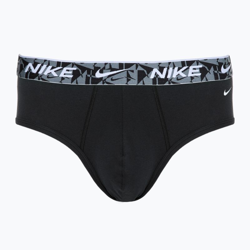 Férfi Nike Everyday Cotton Stretch rövidnadrág 3 pár fekete/zöld/fekete 2