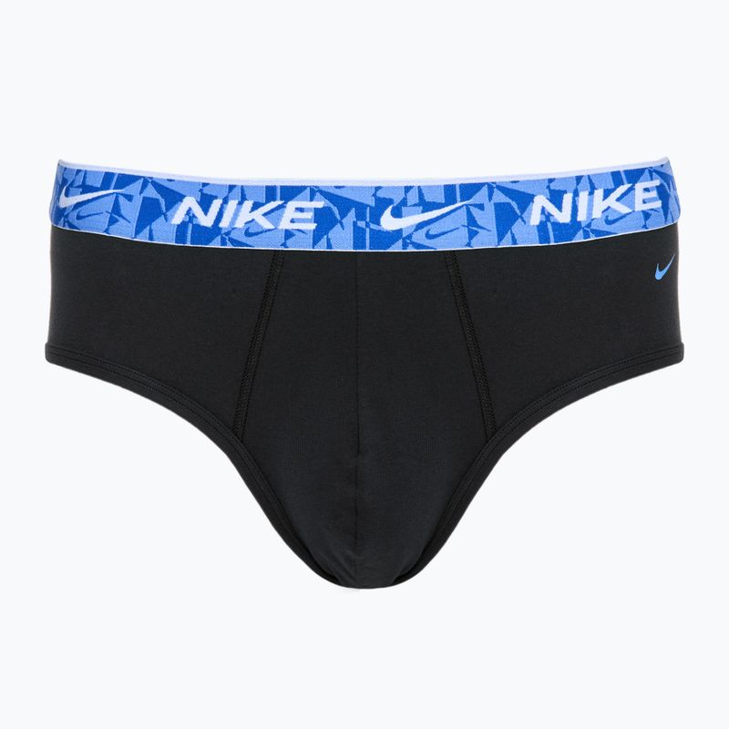 Férfi Nike Everyday Cotton Stretch rövidnadrág 3 pár fekete/zöld/fekete 4