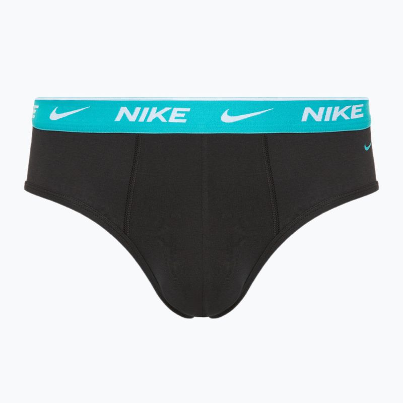 Férfi Nike Everyday Cotton Stretch alsónadrág 3 pár fekete poros/ast/arry navy 2