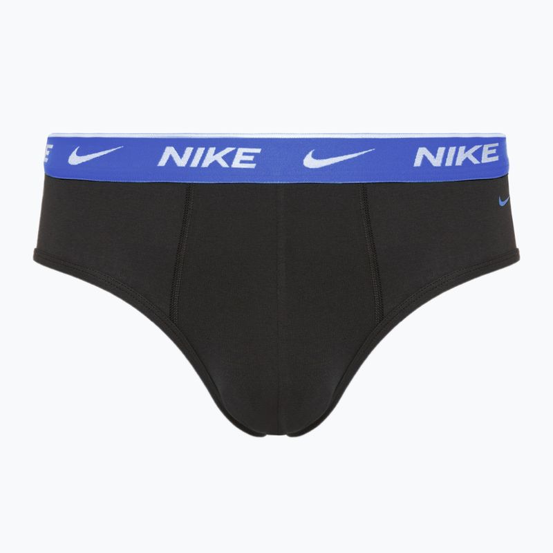 Férfi Nike Everyday Cotton Stretch alsónadrág 3 pár fekete poros/ast/arry navy 4