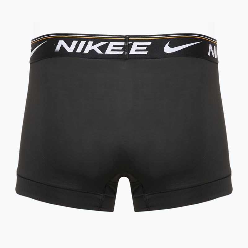 Férfi boxeralsó Nike Dri-FIT Ultra Comfort Trunk 3 pár fekete arany/zivatar/fekete 5