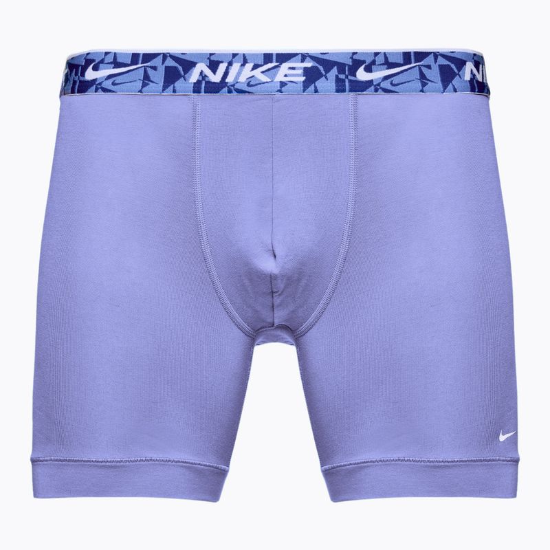 Férfi Nike Everyday Cotton Stretch boxeralsó 3 pár zöld/fekete 3